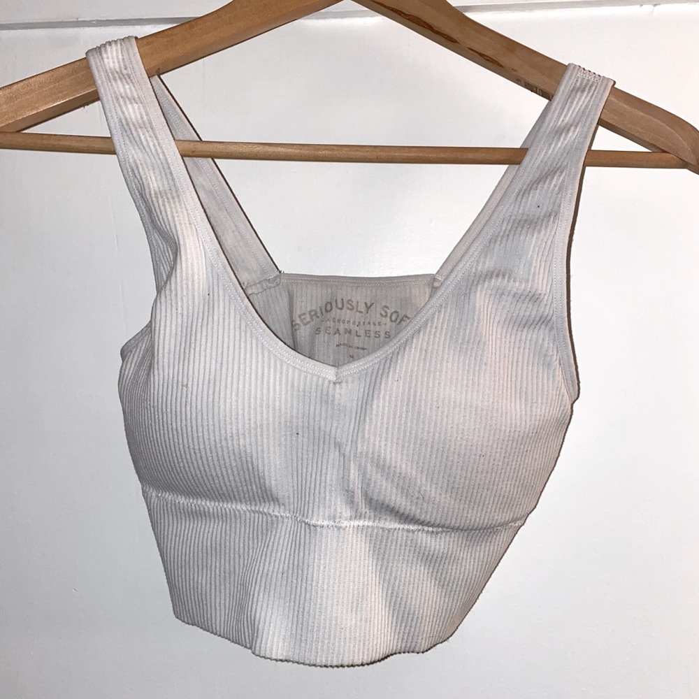Aeropostale seriously soft white sleeveless top